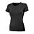 T-shirt côtelé à encolure en V arrondie